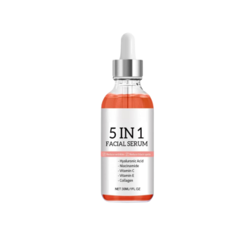 5 In 1 Fade fine lines Firming Face Serum Moisturizing brightning Vitamin C Hyaluronic Acid Facial Serum Shrink Pores Skin Care